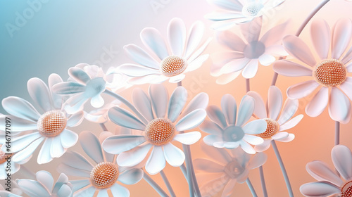 daisies background nature graphics, flower nature ornament.