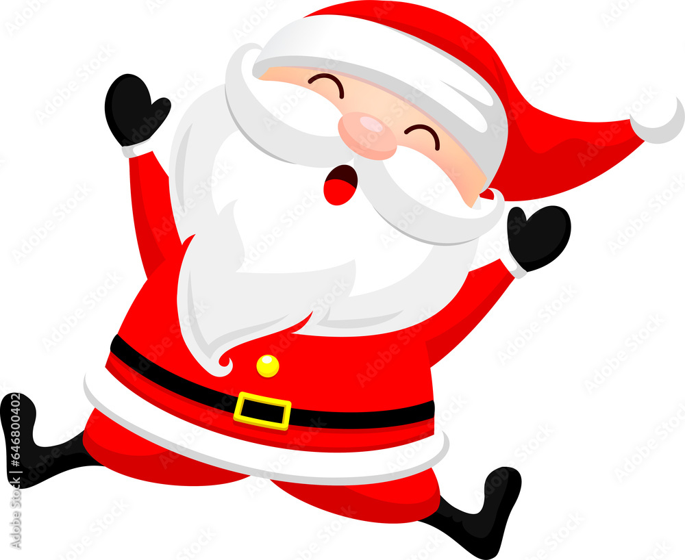 Cute cartoon Santa Claus. Merry Christmas and Happy New Year. Illustration. Cute cartoon Santa Claus. Merry Christmas and Happy New Year. Illustration.