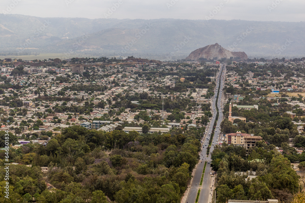 Aerial view of Hawassa city, Ethiopia
