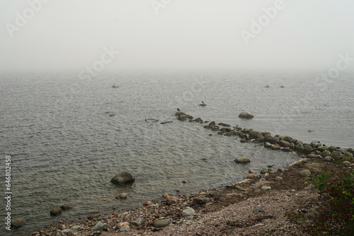 Foggy day at the sea