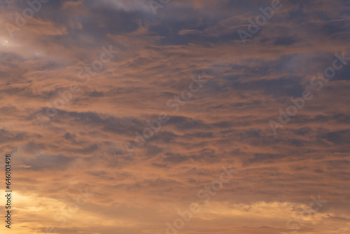 sunset sky with colorful clouds