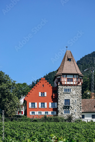 Das Rote Haus, a symbol of Vaduz since it's the oldest house in the medieval Old Town.