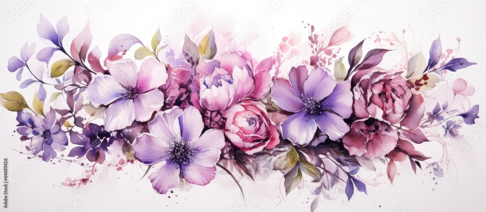 flowers in shades of pink and purple