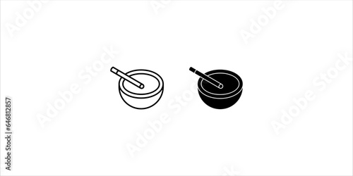 Ashtray Icon set, Cigarette Ashtray Vector Art Illustration on white background	