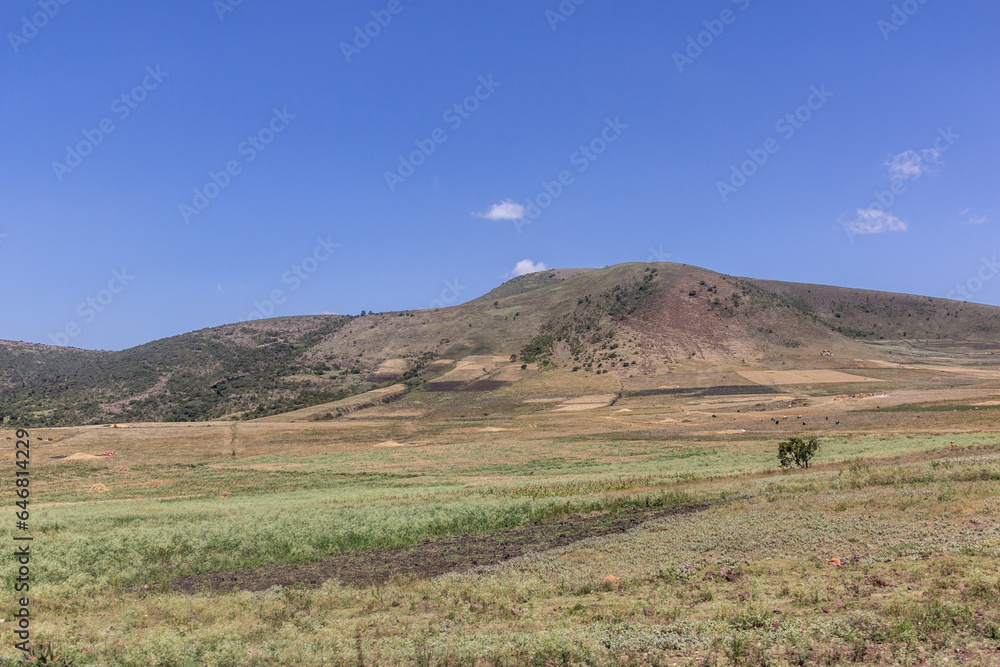 View of a landscape of southern Ethiopia