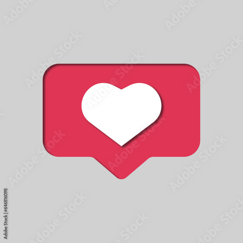 Bouton plus j'aime réseaux sociaux
