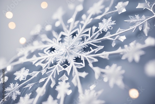 Transform Your Space with Stunning Snowflake Wall Decals. AI Generated.