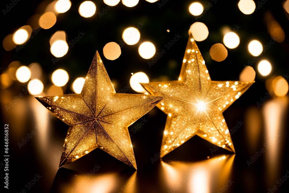 Glittering Star of Bethlehem Decorations by John Smith. AI Generated. Glittering Star of Bethlehem Decorations by John Smith. AI Generated.