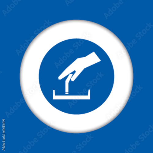 Panneau fond bleu equipement protection travail obligatoire cigarette cendrier fumer fumeur eteindre