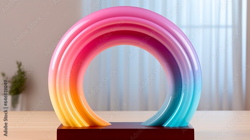 rainbow arch mockup, generative ai rainbow arch mockup, generative ai