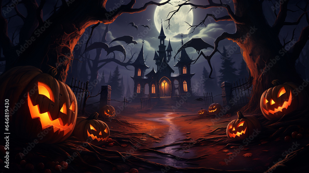 Abstract halloween background and beautiful wallpaper