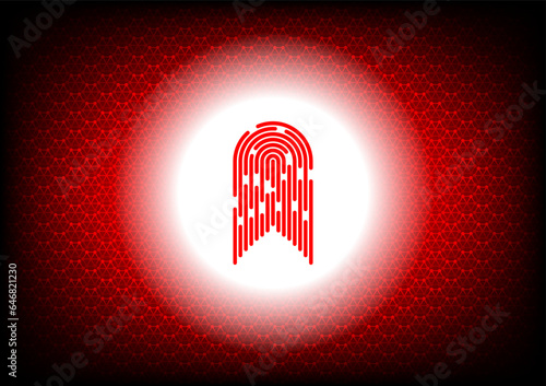 Abstract background image in red and black tones. The hexagons are interconnected to form a honeycomb with fire and finger strokes in the middle. Futuristic design illustration for web, brochure.