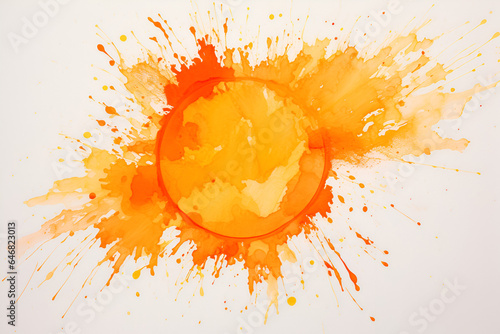 orange ink splash © Visual Prompter