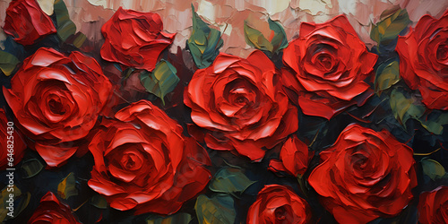 Red Roses oil painting 
