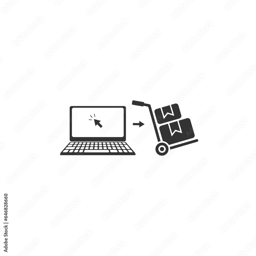Click And Collect Order Icon Receive Order In Pick Up Point Online click-and-collect-order-icon-receive-order-in-pick-up-point-online