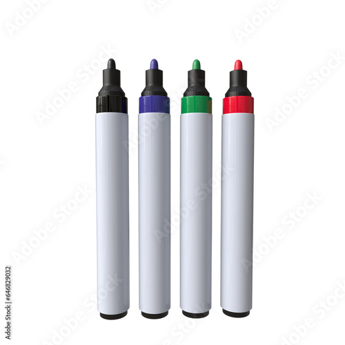 Realistic 3D Marker Pen Set - Precision Tools for Creative Expression