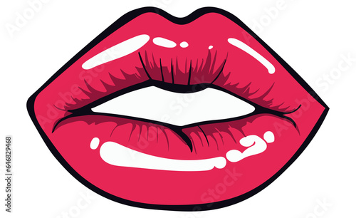 lips isolated on white