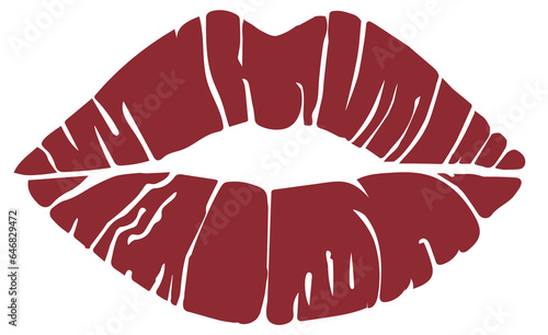 illustration of a kiss