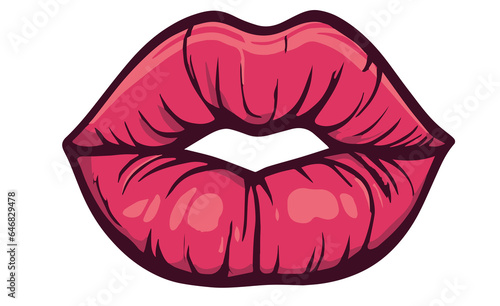 lipstick mark mouth