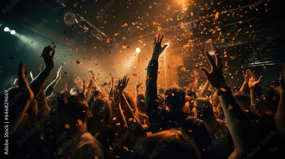 Obraz premium Beautiful young women celebrating having fun at a party