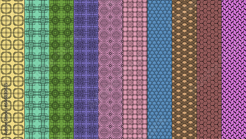 a collection of patterns background wallpaper