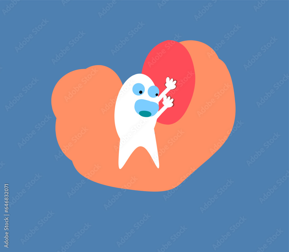 Swollen gums. Illustration of Gum Disease. Periodontal disease. Periodontitis Swollen gums. Illustration of Gum Disease. Periodontal disease. Periodontitis