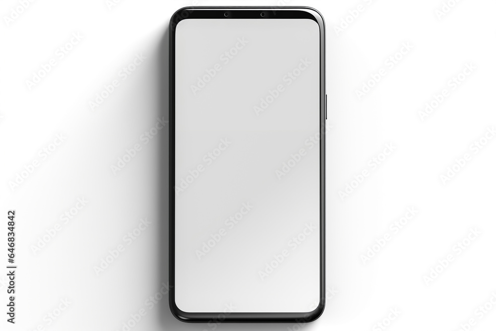 Phone mockup template. Smartphone with blank screen mockup template for product display or advertisement Phone mockup template. Smartphone with blank screen mockup template for product display or advertisement