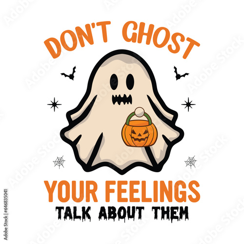 Retro wavy groovy Halloween design 