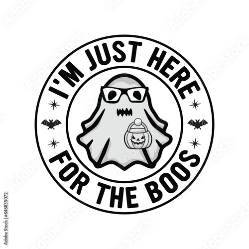 Retro wavy groovy Halloween design 