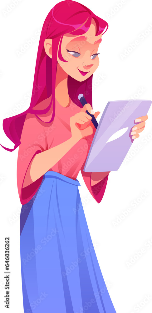 Woman with tablet Woman with tablet