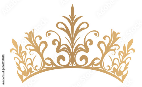 elegant gold crown