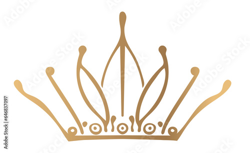 elegant gold crown