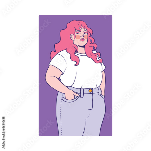 WOMEN YOUNG CHARACTERS MOCKUP TSHIRT ISOLATED CARTOON VECTOR