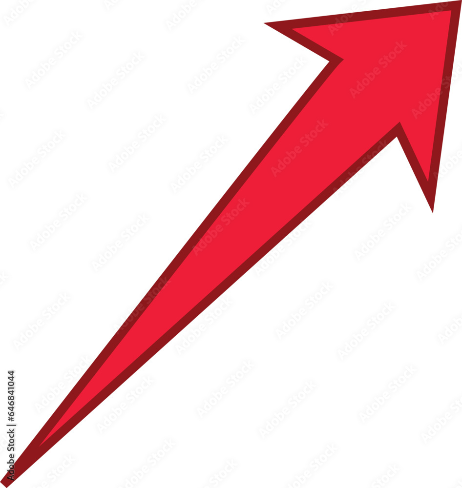 Red colored arrows outline icon, Arrow symbol isolated on white background. Best use for social media, marketing, advertisement and direction. Red colored arrows outline icon, Arrow symbol isolated on white background. Best use for social media, marketing, advertisement and direction.