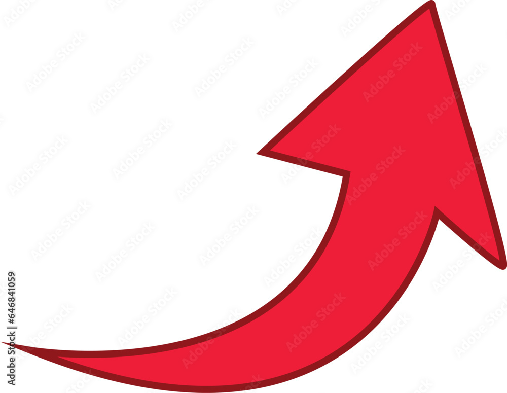 Red colored arrows outline icon, Arrow symbol isolated on white background. Best use for social media, marketing, advertisement and direction. Red colored arrows outline icon, Arrow symbol isolated on white background. Best use for social media, marketing, advertisement and direction.