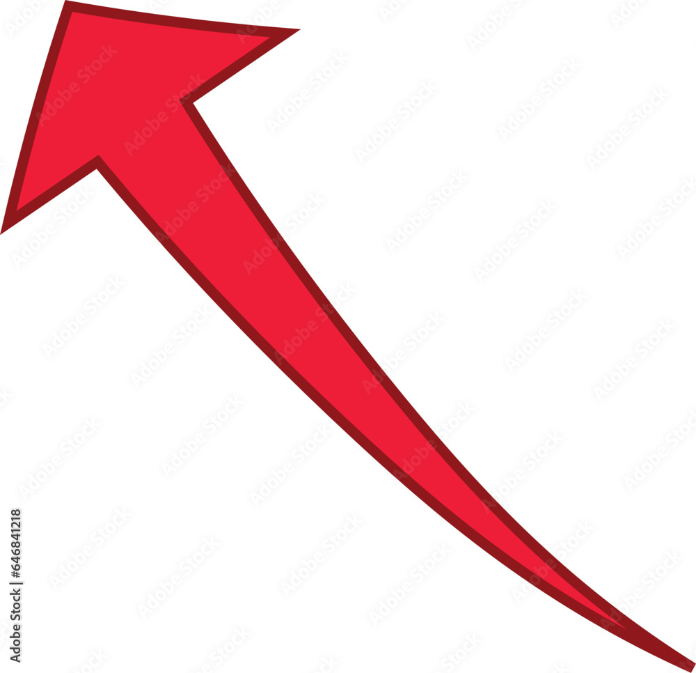 Red colored arrows outline icon, Arrow symbol isolated on white background. Best use for social media, marketing, advertisement and direction. Red colored arrows outline icon, Arrow symbol isolated on white background. Best use for social media, marketing, advertisement and direction.