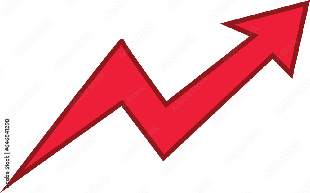 Red colored arrows outline icon, Arrow symbol isolated on white background. Best use for social media, marketing, advertisement and direction. Red colored arrows outline icon, Arrow symbol isolated on white background. Best use for social media, marketing, advertisement and direction.