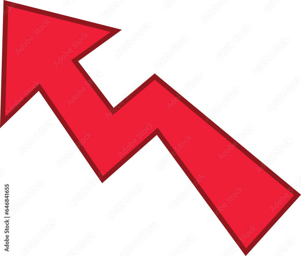 Red colored arrows outline icon, Arrow symbol isolated on white background. Best use for social media, marketing, advertisement and direction. Red colored arrows outline icon, Arrow symbol isolated on white background. Best use for social media, marketing, advertisement and direction.