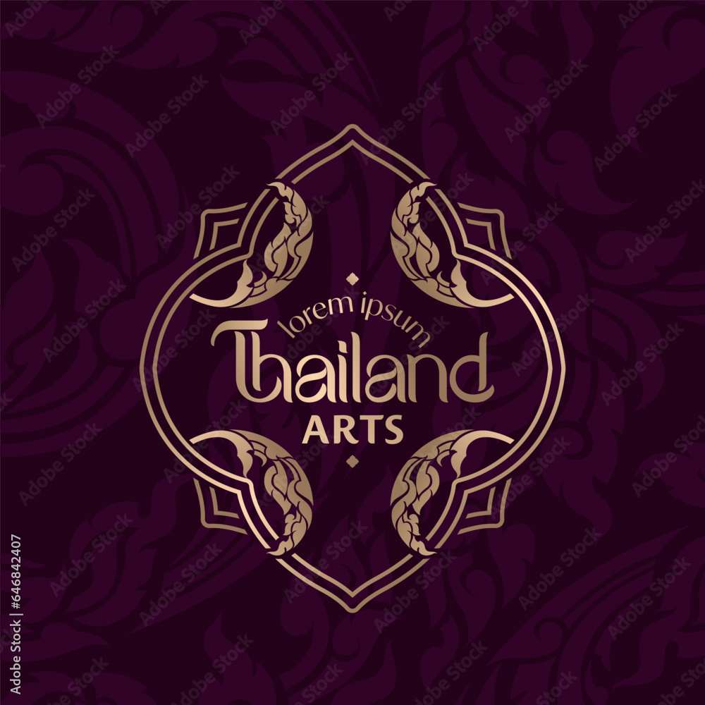 Concept of Thai Art vector designs 