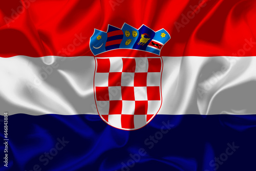 Croatia national country flag background texture National day or Independence day design for celebration illustrations