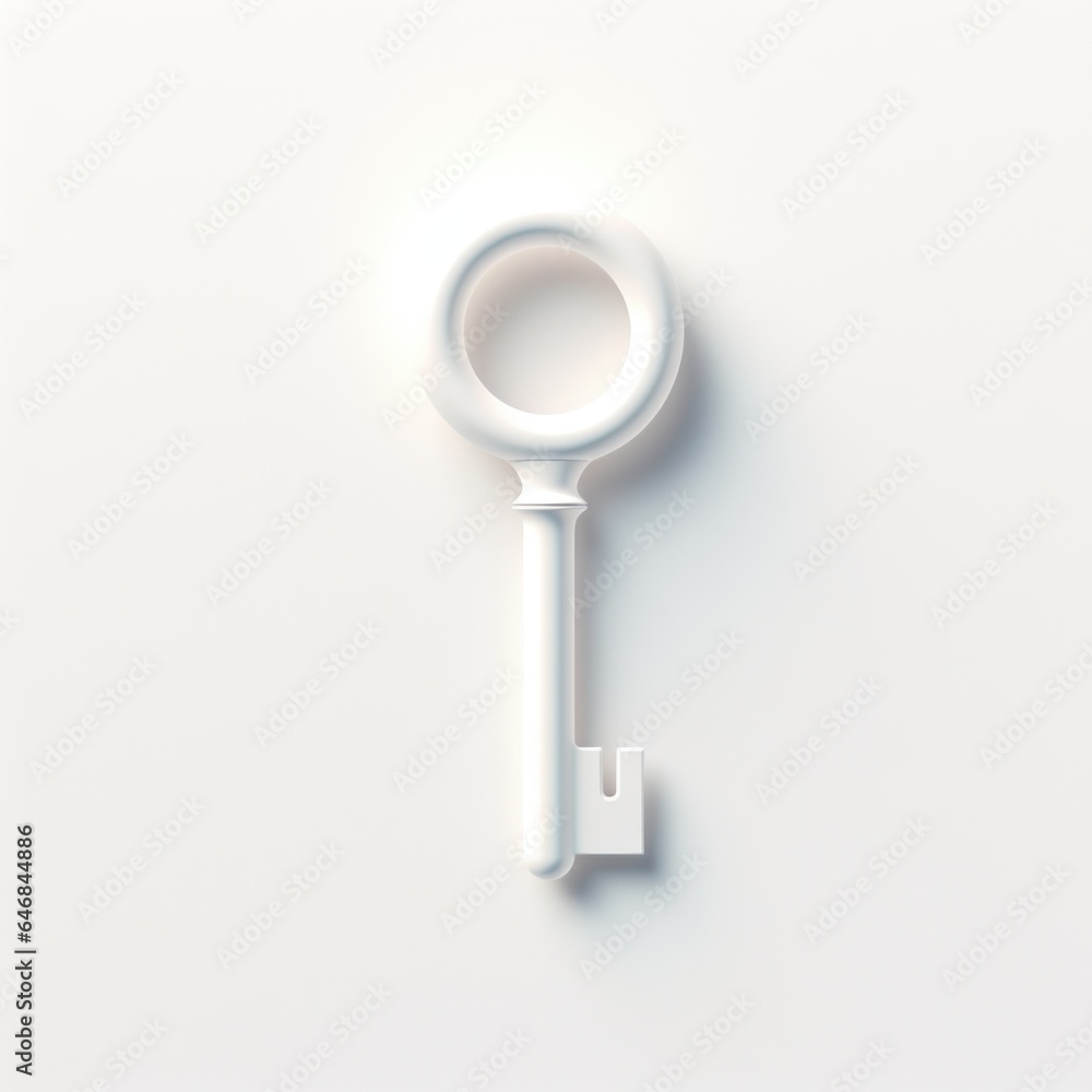 Key mascot for a company 3D logo. Generative AI Key mascot for a company 3D logo. Generative AI