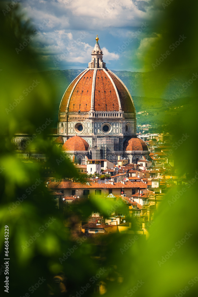 The Brunelleschi Dome, Cathedral of Santa Maria del Fiore in Florence ...