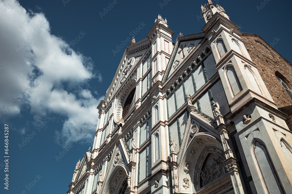 The Basilica of Santa Croce in Florence, Italy
