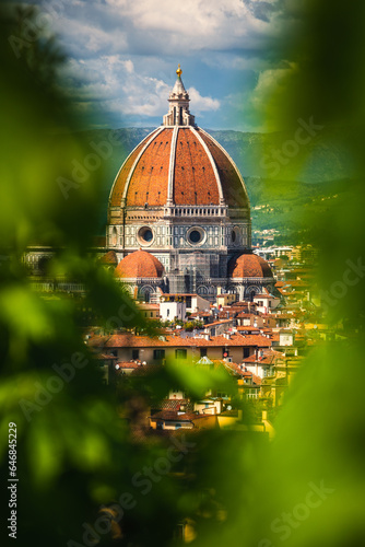 The Brunelleschi Dome, Cathedral of Santa Maria del Fiore in Florence, Italy photo
