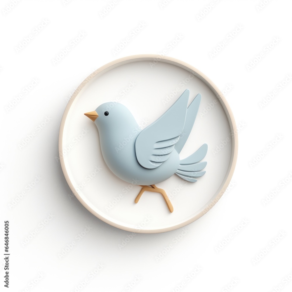 Bird mascot for a company 3D logo. Generative AI Bird mascot for a company 3D logo. Generative AI
