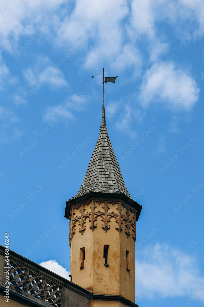 Close up of the famous Hohenschwangau Castle in Bavaria, Southern Germany Close up of the famous Hohenschwangau Castle in Bavaria, Southern Germany