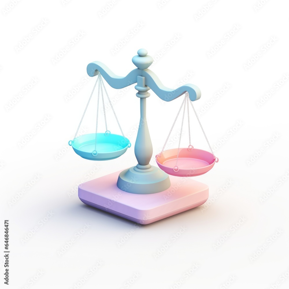 Scales mascot for a company 3D logo. Generative AI Scales mascot for a company 3D logo. Generative AI
