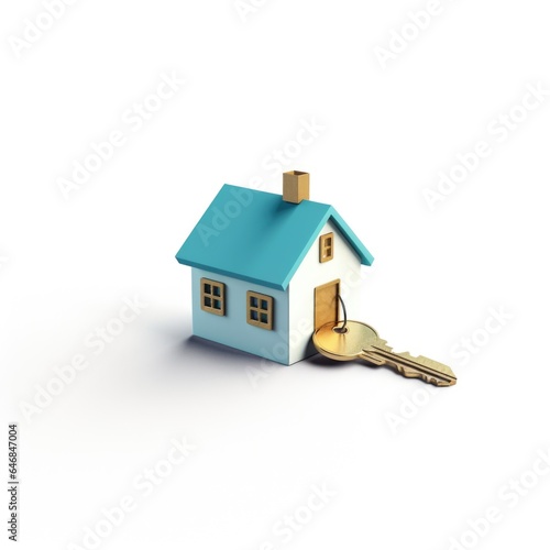 House Keys mascot for a company 3D logo. Generative AI