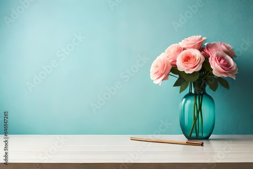 bouquet of roses in a vase