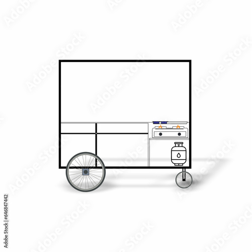 Mocuk up stand food framework photo